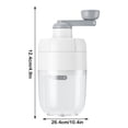 thumbnail image 3 of Manual Ice Crusher, Hand Crank Ice Shaver, Stainless Steel Blades, Non-Slip Base, for Home Kitchen Use, Easy Operation, 3 of 9