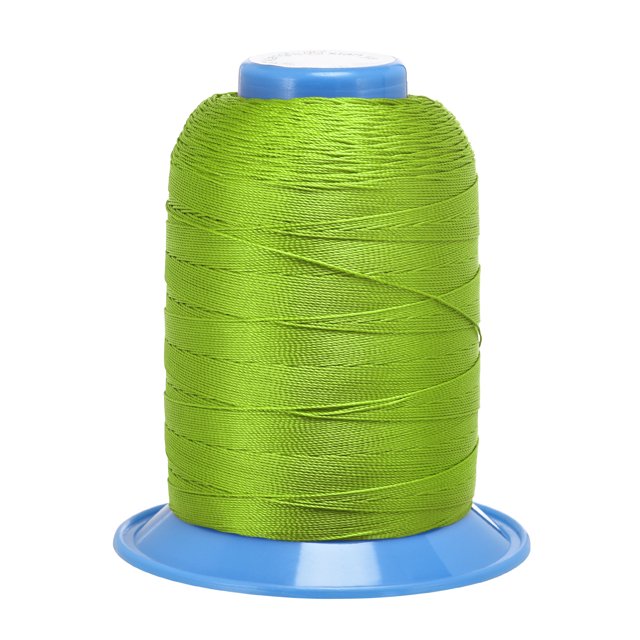 Unique Bargains Green Bonded Polyester Thread, Extra-strong, 710 Yards, 420D/0.45mm