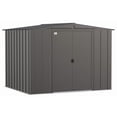 thumbnail image 1 of Arrow Classic Steel Storage Shed, 8x7, Charcoal, 1 of 7
