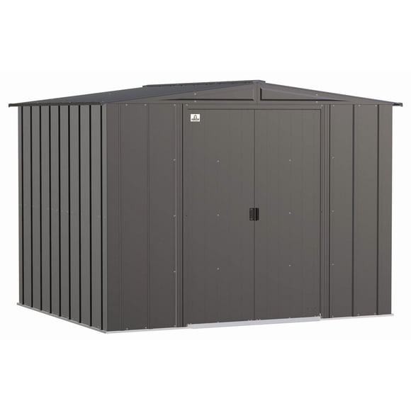 Arrow Classic Steel Storage Shed, 8x7, Charcoal
