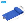 thumbnail image 2 of Unique Bargains 24'x16' Golf Towels Tri Fold Waffle Pattern Towels Soft Fiber with D Clip Dark Blue 3 Pack, 2 of 6