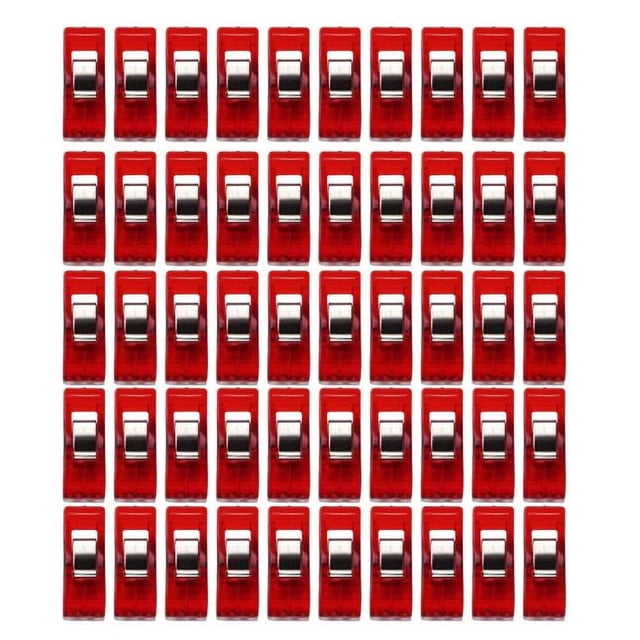 Sales Today Clearance! 50PCS Clear Sewing Clips, Plastic Quilt Binding Clips for Sewing, Quilting, Crafting, Fabric Clamps for Needlework, Sewing Clips for DIY Projects Deals of The Day Clearance!