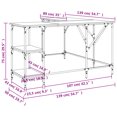thumbnail image 4 of vidaXL Desk Brown Oak 139x139x75 cm Engineered Wood, 4 of 5