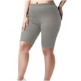thumbnail image 1 of Women Plus Size Biker Shorts Gym Workout Running Yoga Athletic Shorts, 1 of 6