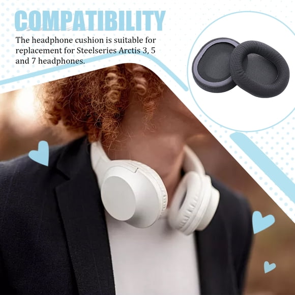Ear Pads Earphones Cushion Professional Ergonomic Hearing Protection Headphone Noise Cancelling Sponge Replacement for Steelseries Arctis 3 5 7 Headphones
