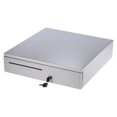 thumbnail image 1 of Boîte Tiroir-Caisse Électronique Robuste Rangement 5 Billets 5 Plateaux à Pièces Prise en Charge de l'Entrée de Chèques Ouverture Automatique Manuelle Verrouillage par Clé RJ11 pour Imprimante Epson Star POS Caisse Enregistreuse - Plateau à Pièces Réglable Mobile, 1 of 8