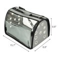 thumbnail image 3 of Small Pet Carrier for Small Dogs and Cats - Waterproof Soft Pet Travel Bag with Meshed Window - TSA Approved Pet Carrier for Cat Travel Bag - 7.9 x 13.8 x 7.9 Inch - Gray, 3 of 8