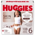 thumbnail image 1 of Huggies Skin Essentials Baby Diapers, Size 6 (35+ lbs), 108 Count, 1 of 9