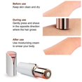 thumbnail image 3 of DAMAIE Facial Hair Remover Replacement Blade Heads, 18K Rose Gold Plated Replacement Heads 3pcs, 3 of 7