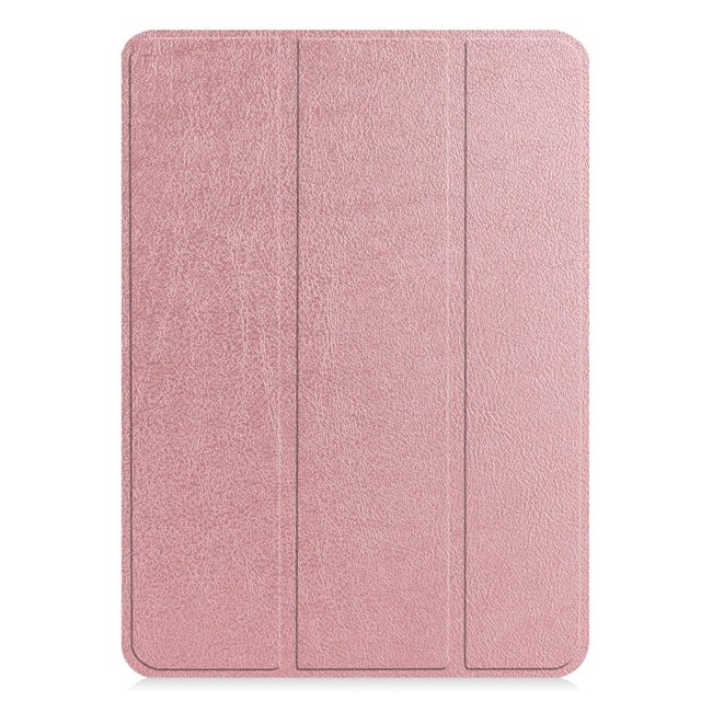 PANDACO Rose Gold Leather Folio Case with Smart Cover for iPad Pro 12.9-inch (2018-2021)