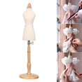 thumbnail image 4 of Mannequin Fully with Round Wooden Base Dressmaker Stand C, 4 of 7