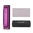 thumbnail image 4 of Key of C Diatonic Harmonica Mouthorgan with ABS Reeds Mirror Surface Design 10 Holes Blues Harmonica Perfect for Beginners Professional Students Kid Purple, 4 of 9