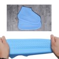 thumbnail image 2 of Shoes Cover Silicone Waterproof Shoe Portable Shoe Protector Reusable Protector Non-slip Wear-resistant Overshoes, Blue, L, 2 of 7