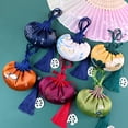 thumbnail image 3 of serony Sachet Handmade Embroidered Bag Jewelry Family Gift Storage Chinese Style Drawstring Pouch Interior Wedding Bedroom Blue, 3 of 9