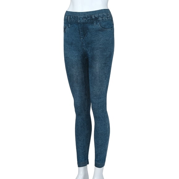 Ketyyh-chn99 Jeans for Women High Waist Tummy Control Jeans for Women Stretch Jeans Skinny Slim Fitness Pants Trousers Blue,2XL
