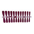 thumbnail image 4 of 24 Pieces False Nails Glitter Shimmering Powder Full Cover Artificial Nail Tips Simple Operation Fingernail Decal DIY Accessory purple red, 4 of 7