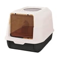 thumbnail image 1 of Cat Litter Box Enclosed Litter Box for Cats Large Covered Toilet Tray with Shovel for SplashProof Use Litter Box with Lid, 1 of 6