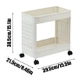thumbnail image 3 of Lksixu Mobile Trolley Rack Under The Desk Floor Standing Desk A4 File Book Snack Storage Rack Storage Bins Organizers and Storage, 3 of 6
