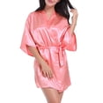 thumbnail image 2 of Mlkoz Womens Summer Clothes, Women's Color Ding Robe Bathrobe Color Light Summer Thin Short Cardigan Robe, Women Gifts, 2 of 4