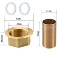 thumbnail image 1 of Faucet Fixed Foot Screw Cold Hot Water Brass Pipe Nuts Tap Repair Nut Extension, 1 of 12
