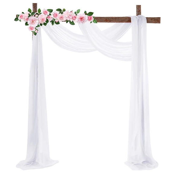EASTIN Wedding Arch Decorations Chiffon Arch Draping for Party Arch Ceremony Stage Reception Ceiling Backdrop