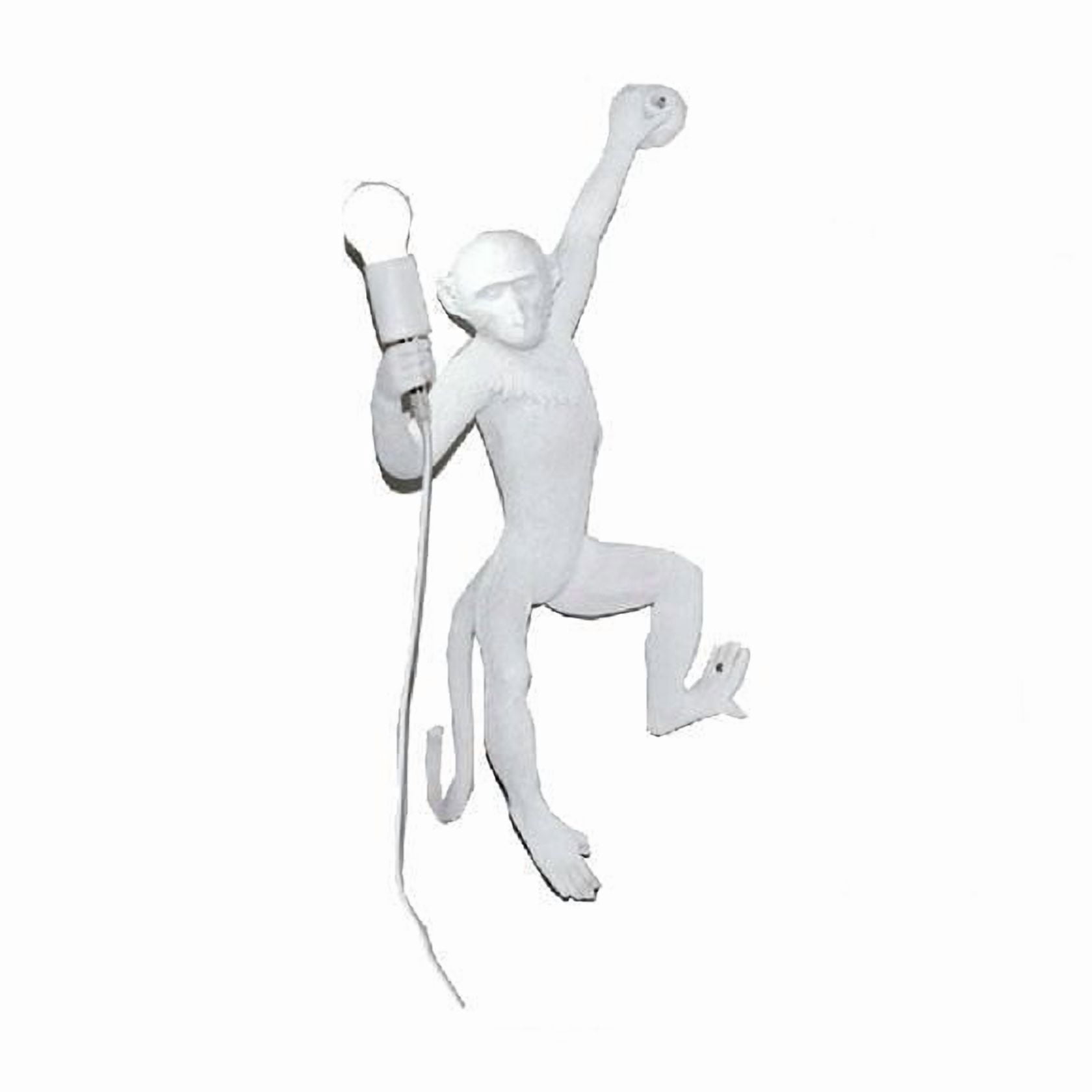 Singe Applique 2 en Blanc