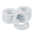 thumbnail image 1 of Unique Bargains 10Pack 55mm(2.2-inch) Wood Rings, Natural Smooth Colorful Wood Circles, White, 1 of 4