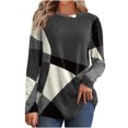 thumbnail image 2 of TIMIFIS Women’s Long Sleeve T Shirts Slim Fit Tops Scoop Neck Ribbed Knit Shirts, 2 of 6