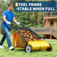 thumbnail image 2 of BeesClover 21-Inch Push Lawn Sweeper,7 Cu. Ft. Large Capacity Collection Bag,4 Spinning Brushes, Adjustable Height, Durable Steel Frame with Rubber Wheels, 2 of 6
