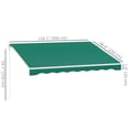 thumbnail image 3 of Outsunny 10' x 8' Electric Retractable Awning w/ Remote Controller, Green, 3 of 10