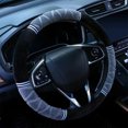 thumbnail image 1 of ZZkhGO Lint Steering Wheel Cover, Short Pile Winter Handlebar Cover, Warm Non Slip Protective Cover with Soft Material for Cold Weather Driving Vehicle Interior, 1 of 6