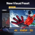 thumbnail image 4 of SPECSTAR 80 inch Manual Pull Down Projector Screen, 16:9 HD Retractable Projector Screens for Movie Home Theater Cinema Office Video Game, White, 4 of 9