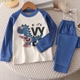 thumbnail image 2 of Pyjamas pour Enfants Assortis Doux et Chauds à Manches Longues pour Bébé Fille Bleu 7-8 Ans, 2 of 3