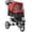Red, variant on PawHut Pet Stroller with 3 Wheels for Small and Medium Dogs, Grey