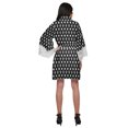 thumbnail image 3 of Moomaya Printed Short Robes For Women Cotton Robes For Women With Lace Trim, 3 of 6