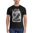thumbnail image 2 of Dylan O'Briens T-Shirts Homme Décontracté Coton Manches Courtes Col Rond T-Shirts Été Noir, 2 of 5