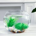 thumbnail image 1 of HLONK Round Glass Fish Bowl for Betta Goldfish Flower Vase, 1 of 10