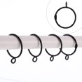 thumbnail image 4 of 20Pcs Curtain Rings Eyelet Rings Tension Rod Metal Buckles Window Hanger, 4 of 5