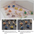 thumbnail image 3 of 4 Pairs Cartoon Earrings Little Dinosaur Ear Accessories Animal Shape Earrings, 3 of 7