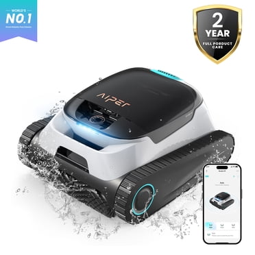 Aiper Scuba N1 Plus Robotic Pool Cleaner with MicroMesh™ Filtration for In-Ground Pools, Caterpillar Treads, and Mobile App