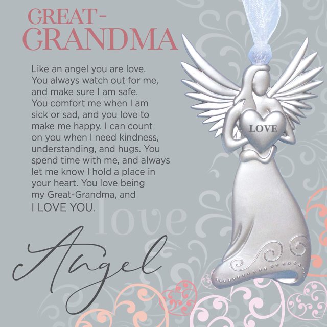 Beautiful Angel Ornament with Great Grandma Poem - Gift for Great Grandma