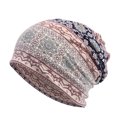 thumbnail image 1 of Maoww Bonnet Slouchy Style Bohème Musulman Hijab Turban Extensible Mode Protection des Oreilles Accessoires de Coiffure Bonnet Bleu, 1 of 9