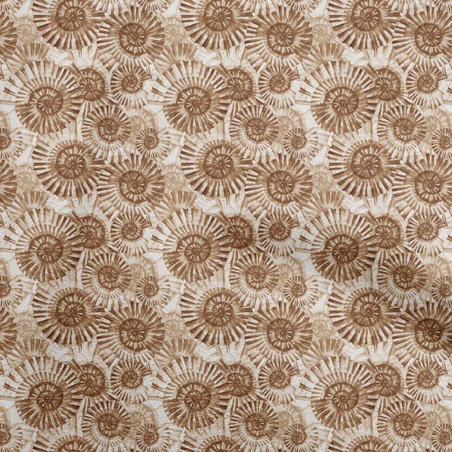 oneOone Silk Tabby Brown Fabric Ocean Sewing Craft Projects Fabric Prints By Yard 42 Inch Wide
