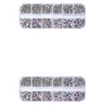 thumbnail image 1 of QualitChoice 1 Bag Glass Crystal Special-shaped Eye-catching Flat Bottom Easy to Paste Perfect Match Nail Rhinestones for Mobile Phone 430 White AB 2Set, 1 of 6