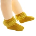 thumbnail image 4 of Baby Kids Girls Princess Short Socks Lace Ruffle Frilly Trim Cotton Ankle Socks, 4 of 6