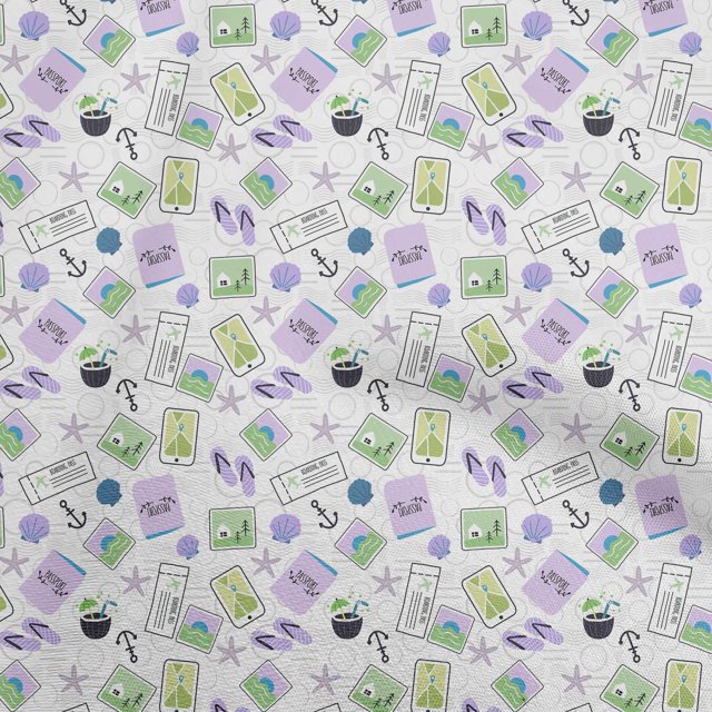 oneOone Silk Tabby Purple Fabric Travel Sewing Craft Projects Fabric Prints By Yard 42 Inch Wide