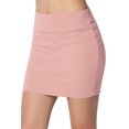 thumbnail image 1 of TheMoogan Women's Basic Stretch Cotton High Waist Double Layer Tube Mini Skirt, 1 of 7