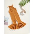 thumbnail image 3 of Faithtur Combinaison Sans Manches pour Bébé Fille, Pantalon Évasé Long d'Été pour Fête Décontractée, 3 of 8