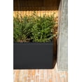 thumbnail image 4 of Veradek Block Series Long Box Small Plastic Planter - Black, 4 of 11