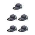 thumbnail image 1 of relayinert Fashionable Polyester Mesh Trucker Hat Stay Cool And Stylish Sporty Style grey 5Set, 1 of 6